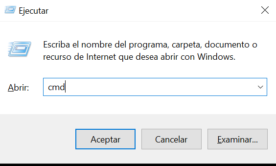 Comandos de ejecutar en Windows